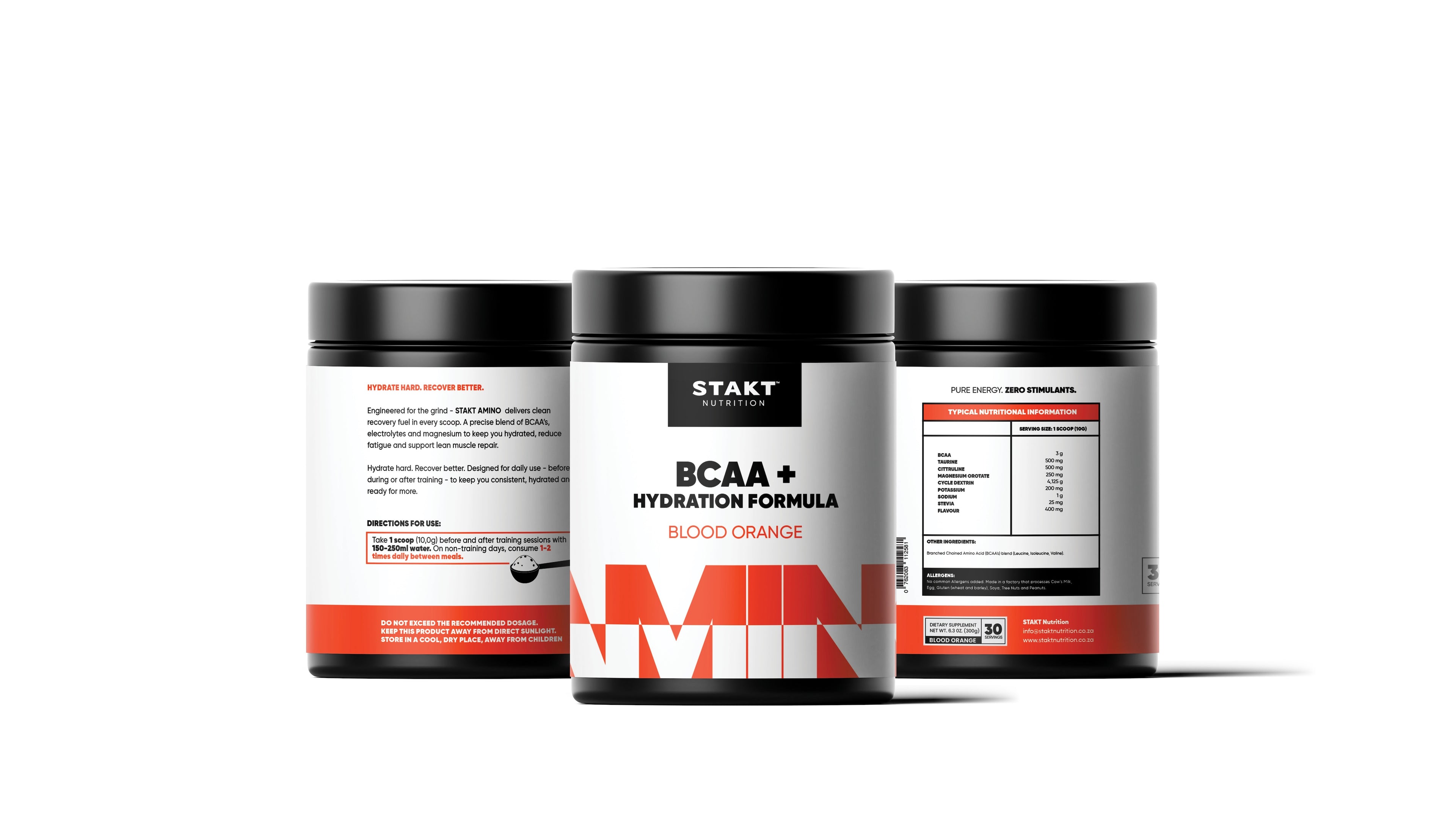 STAKT AMINOS - BCAA + Hydration Formula (300g)