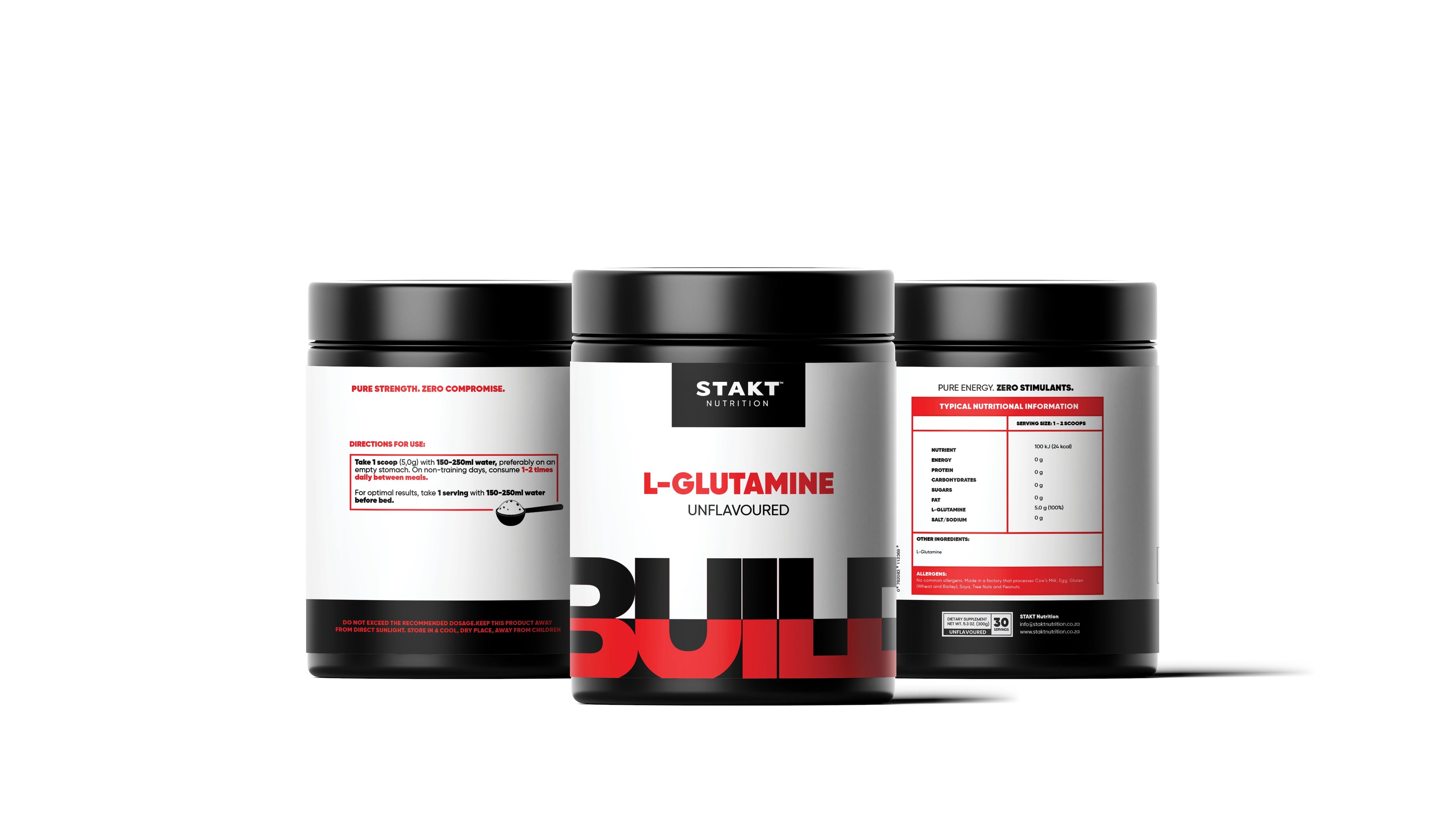 STAKT BUILD - L-Glutamine 300g